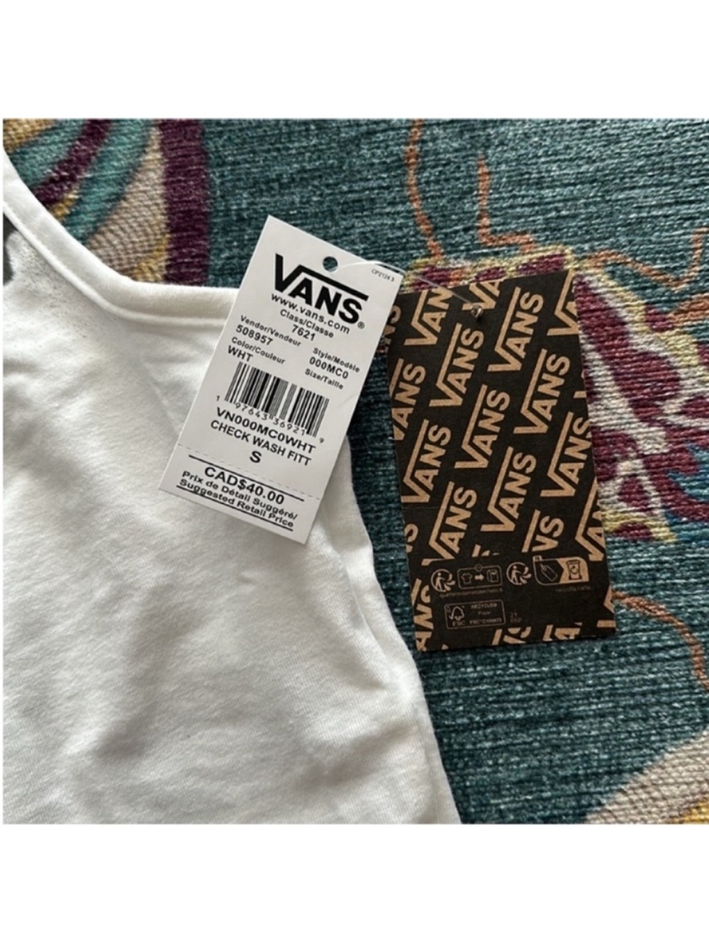 NWT Vans Checker graphic crop tank size small - Picture 4 of 5